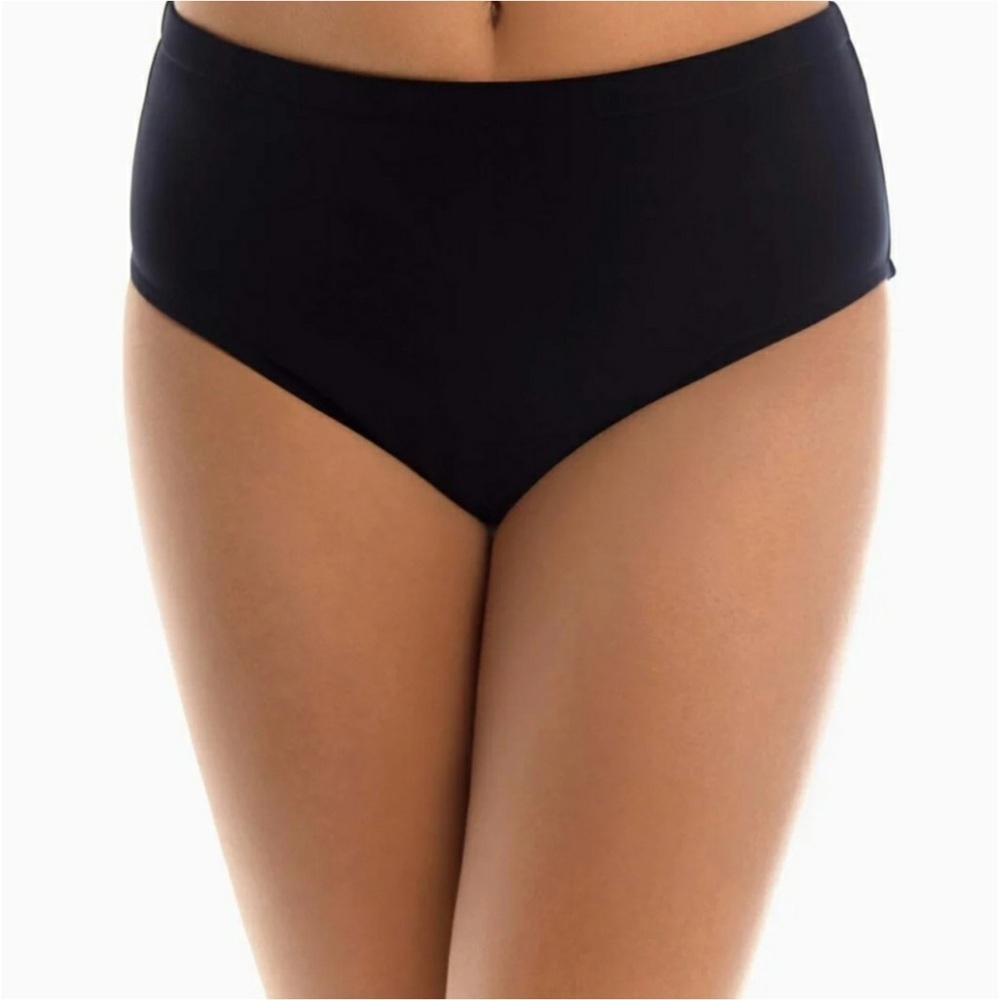 NEW Magicsuit Estilo Black Sz 16 Slimming Bikini Bottoms Swimsuit Classic Brief